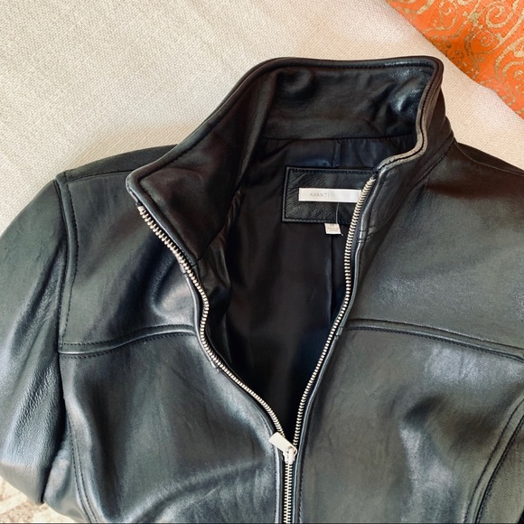 Fitted genuine leather jacket - Picture 4 of 4